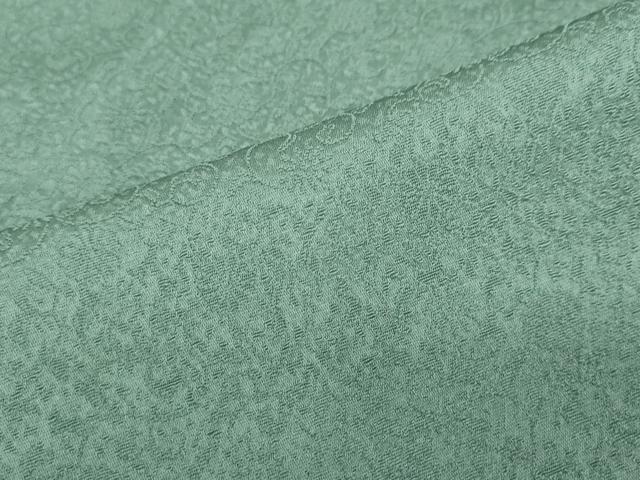 平和屋着物●上質な色無地 花唐草地紋 薄青色 正絹 逸品 DABF1285ud