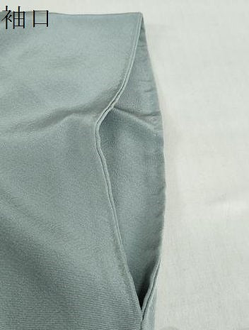 平和屋着物●本加賀友禅作家 成竹登茂男 色無地 素鼠色 正絹 逸品 DABF1287ud