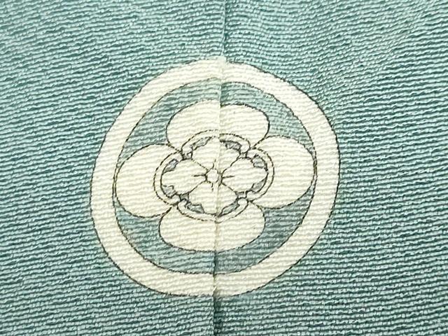 平和屋着物●本草木染作家 瑞鳳 色無地 勿忘草色 正絹 逸品 DABF1290ud
