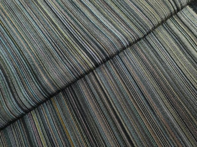 平和屋着物●本塩沢 やまだ織 200色 霞文 正絹 逸品 DABF1300ud