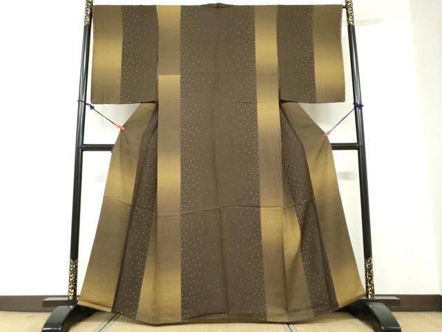 平和屋着物●上質な小紋 抽象文様 正絹 逸品 DABF1301ud