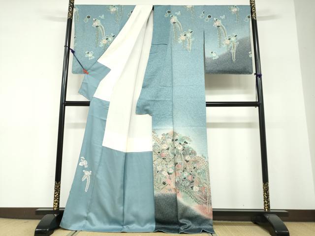 平和屋着物●訪問着 作家物 辻が花 暈し染め 正絹 逸品 DABF1303ud