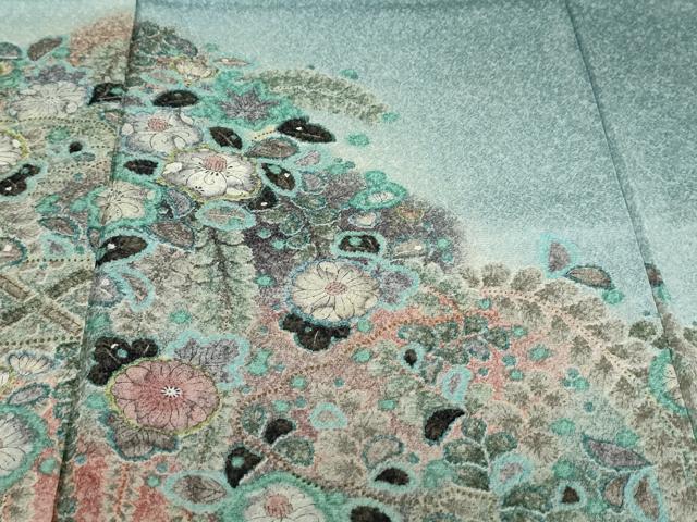 平和屋着物●訪問着 作家物 辻が花 暈し染め 正絹 逸品 DABF1303ud