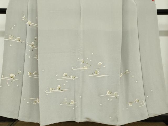 平和屋着物●訪問着 枝花文 鬼しぼ縮緬 高島屋扱い 正絹 逸品 DABF1322ud