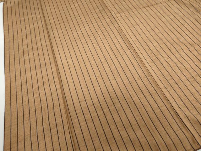 平和屋着物●上質な紬 縞 正絹 逸品 DABF1328ud