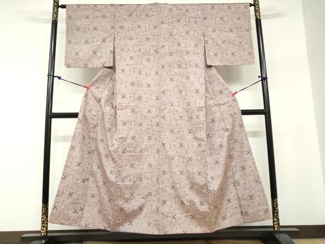平和屋着物●本場琉球絣 琉球絣文様 正絹 逸品 DABF1330ud