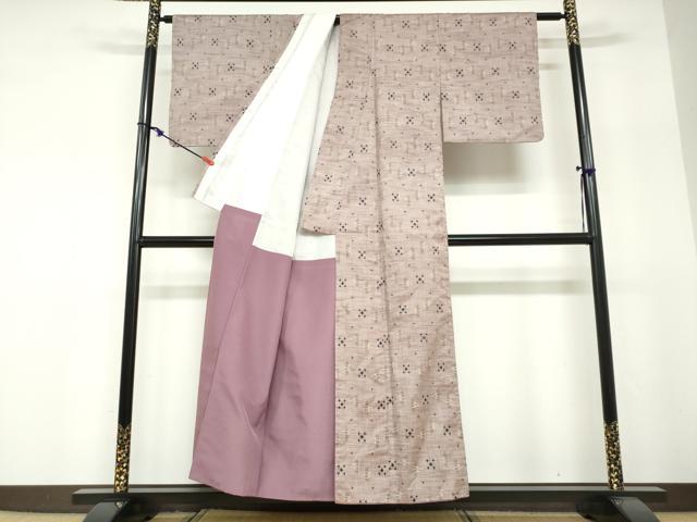 平和屋着物●本場琉球絣 琉球絣文様 正絹 逸品 DABF1330ud