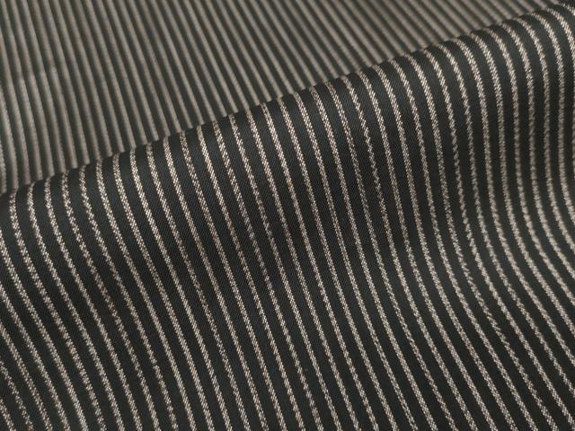 平和屋着物●本場大島紬 古代染色純泥染 加那絣 縞 やまと誂製 証紙付き 牧絹織物謹製 正絹 逸品 DABF1343ud