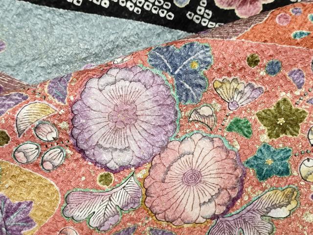 平和屋着物●豪華振袖 辻が花 金彩 正絹 逸品 DABF1351ud