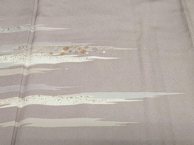 平和屋着物●訪問着 刺繍 霞文 金彩 正絹 逸品 DABF1354ud