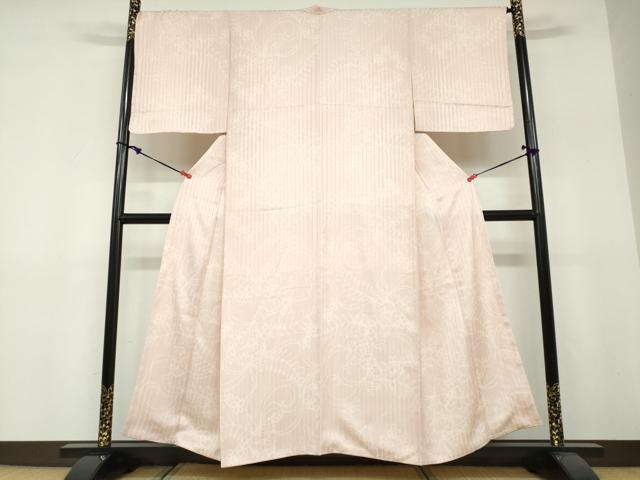 平和屋着物●上質な小紋 草花文 正絹 逸品 未使用 DABF1357ud