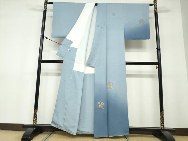 平和屋着物●訪問着 寿光織 誕生の樹 暈し染め 金糸 反端付き 正絹 逸品 DABF1359ud