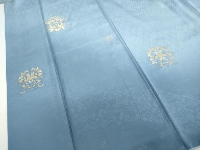 平和屋着物●訪問着 寿光織 誕生の樹 暈し染め 金糸 反端付き 正絹 逸品 DABF1359ud