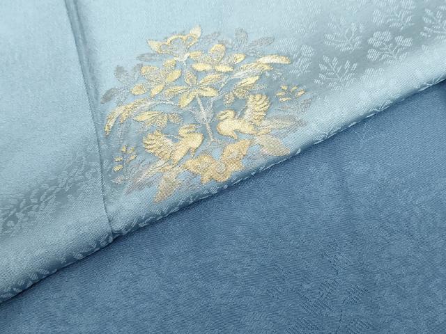 平和屋着物●訪問着 寿光織 誕生の樹 暈し染め 金糸 反端付き 正絹 逸品 DABF1359ud