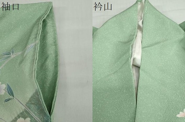 平和屋着物●訪問着 枝花文 金彩 正絹 逸品 DABF1361ud