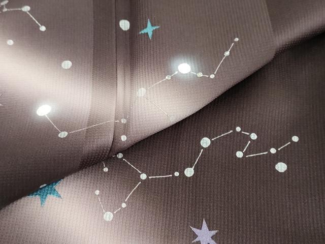 平和屋着物●訪問着 星座 暈し染め 銀彩 正絹 逸品 DABF1362ud