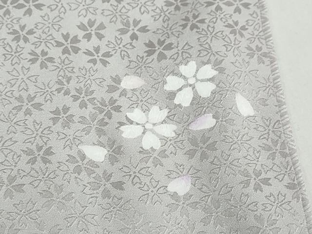 平和屋着物●訪問着 舞桜文 正絹 逸品 DABF1366ud