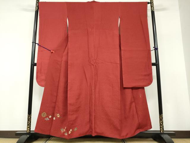平和屋着物●豪華振袖 作家物 絞り 宝尽くし花文 金彩 正絹 逸品 DABF1377ud