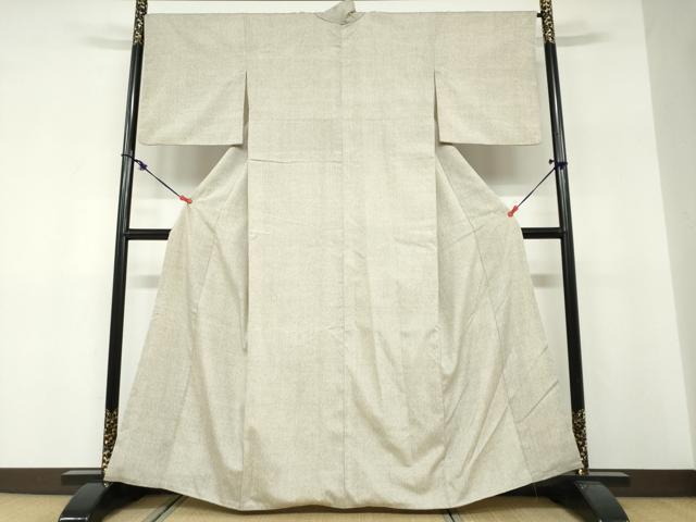 平和屋着物●上質な紬 変わり縞 正絹 逸品 DABF1399ud