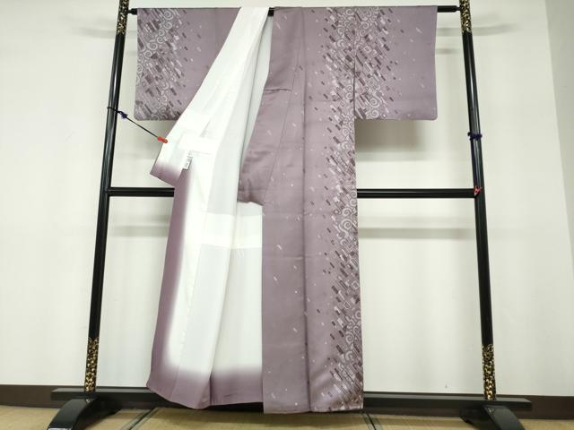 平和屋着物●BANKANわものや 訪問着 幾何学文様 たとう紙付き 正絹 逸品 DABF1406ud