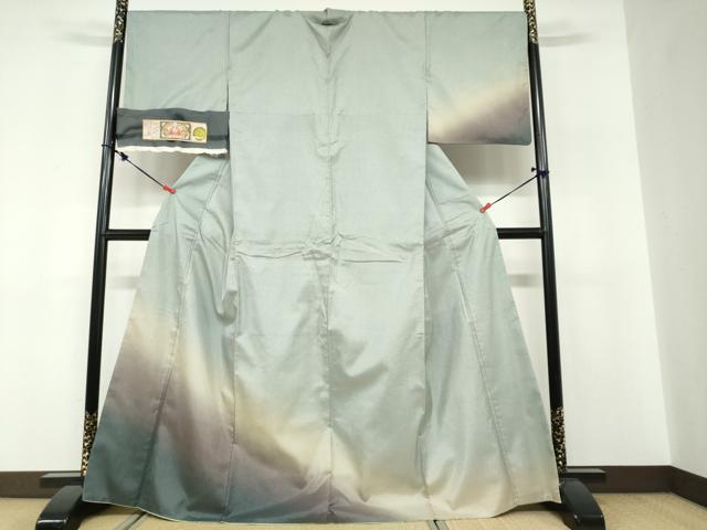 平和屋着物●本場大島紬 訪問着 霞文 証紙付き 武島織物謹製 正絹 逸品 DABF1414ud