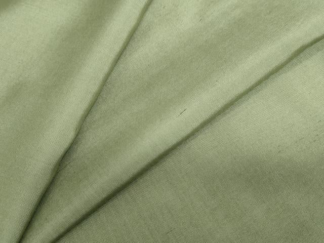 平和屋着物●上質な紬 麹塵色 正絹 逸品 未使用 DABF1418ud