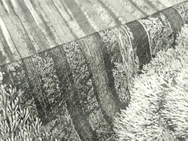 平和屋着物●琉染の創設者 山岡古都 水墨書 訪問着 北山杉 日本風景 正絹 逸品 DABF1429ud