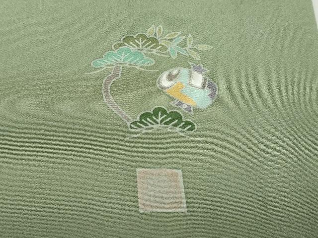 平和屋着物●訪問着 友禅 作家物 風景草花文 暈し染め 正絹 逸品 DABF1466ud