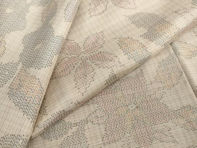 平和屋着物●本場大島紬 舞花文 正絹 逸品 DABF1474ud