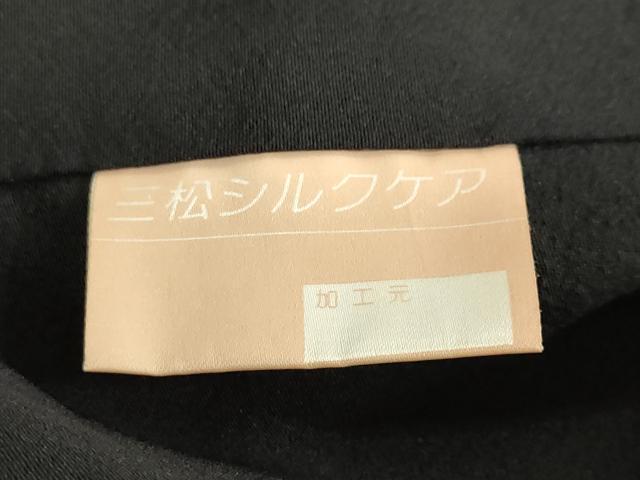 平和屋着物●豪華黒留袖 駒刺繍 流水草花文 金彩 正絹 逸品 DABF1493ud