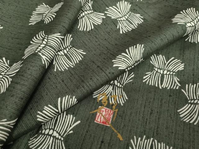 平和屋着物●人間国宝 芹沢圭介一番弟子 下平清人 紬 垣 正絹 逸品 未使用 DABF1501ud