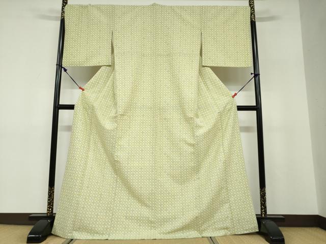 平和屋着物●小紋 七宝文 やまと誂製 ロング丈 洗える着物 DABF1514ud