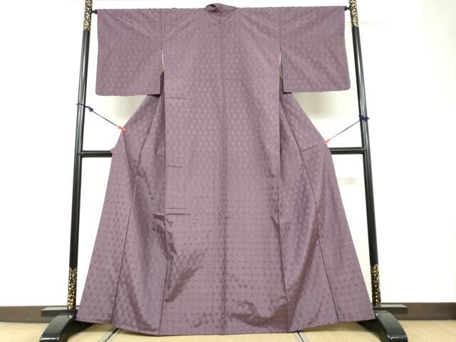 平和屋着物●花織 紬 正絹 逸品 DABF1527ud