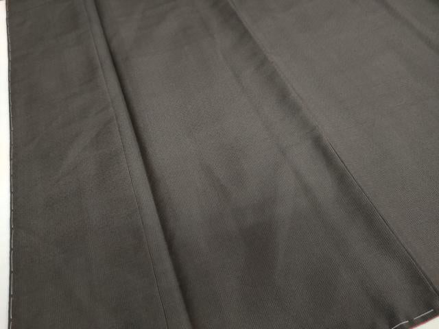 平和屋着物●上質なお召 縞 ロング丈 正絹 逸品 未使用 DABF1535ud