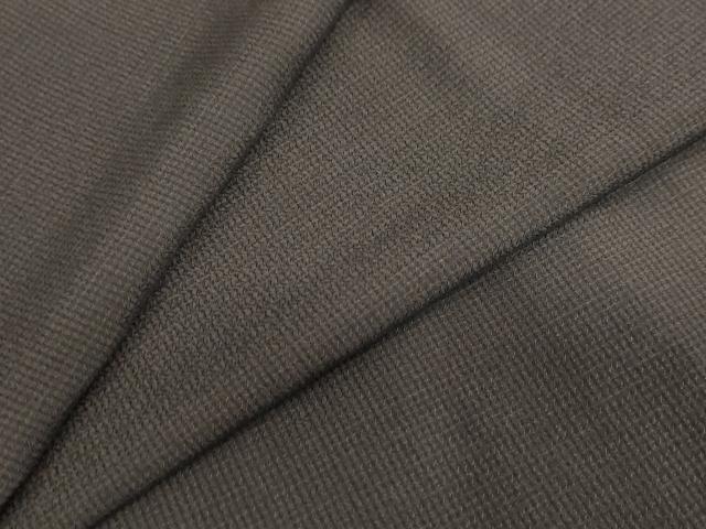 平和屋着物●上質なお召 縞 ロング丈 正絹 逸品 未使用 DABF1535ud