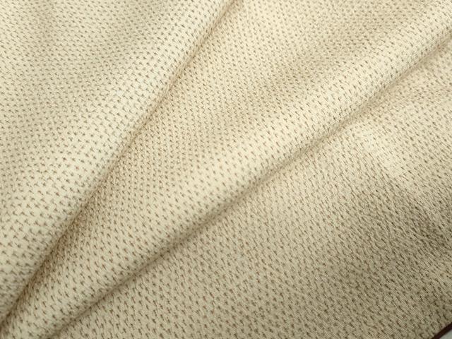 平和屋着物●本塩沢 蚊絣 正絹 逸品 DABF1537ud