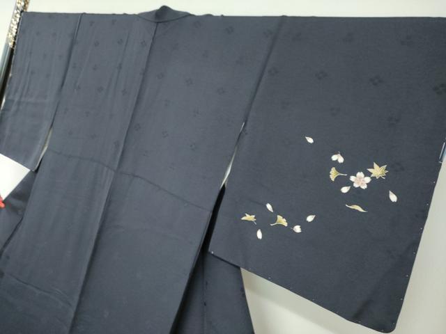 平和屋着物●十代目 歌舞伎役者 坂東三津五郎 訪問着 流水草花文 暈し染め 金彩 やまと誂製 正絹 逸品 未使用 DABF1558ud