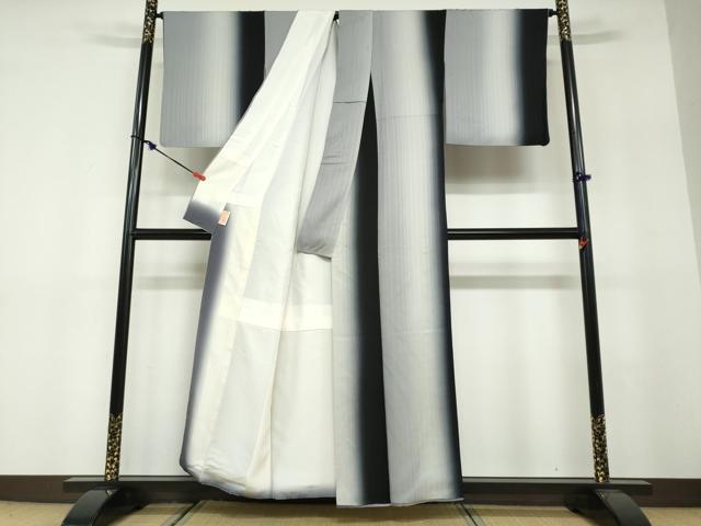 平和屋着物●上質な小紋 霞文 正絹 逸品 DABF1559ud