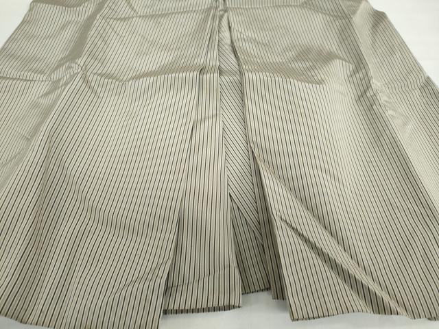 平和屋着物●男性 馬乗り袴 縞 正絹 逸品 DABF1564ud