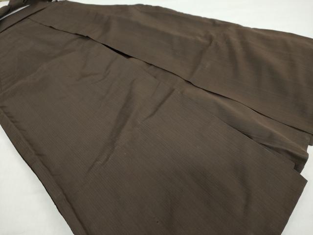 平和屋着物●男性 馬乗り袴 変わり縞 正絹 逸品 DABF1565ud