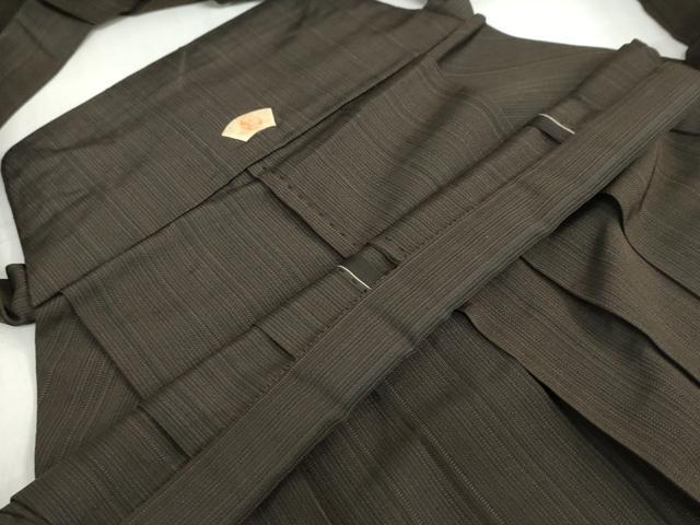平和屋着物●男性 馬乗り袴 変わり縞 正絹 逸品 DABF1566ud