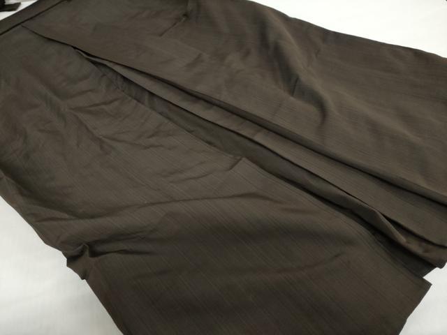 平和屋着物●男性 馬乗り袴 変わり縞 正絹 逸品 DABF1566ud