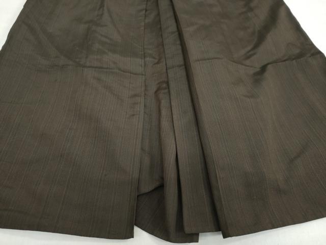 平和屋着物●男性 馬乗り袴 変わり縞 正絹 逸品 DABF1566ud