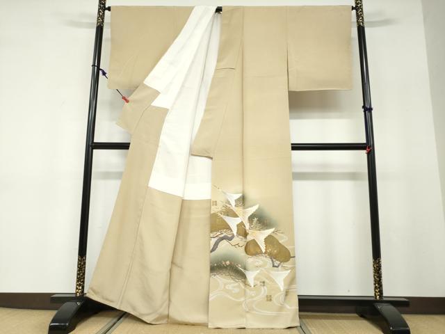 平和屋着物●豪華色留袖 作家物 駒刺繍 翔鶴寿 暈し染め 金銀彩 正絹 逸品 DABF1589ud