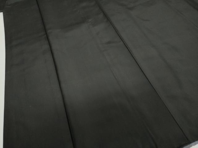 平和屋着物●男性 黒紋付 正絹 逸品 DABF1596ud