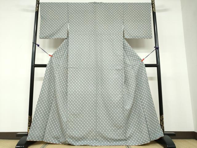平和屋着物●小紋 抽象文様 洗える着物 DABF1605ud
