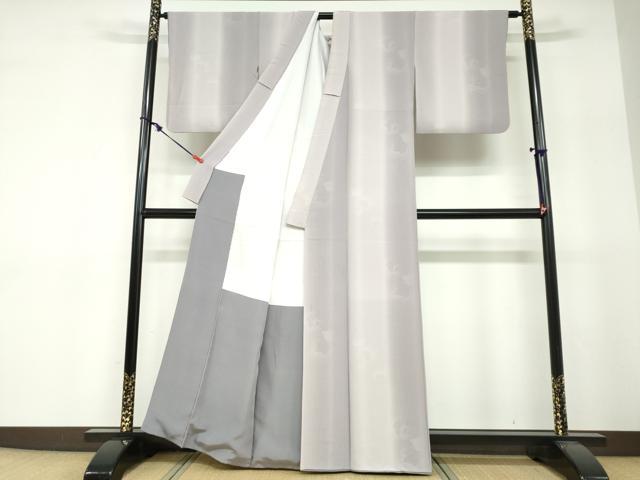 平和屋着物●上質な小紋 舞葉文 正絹 逸品 DABF1611ud