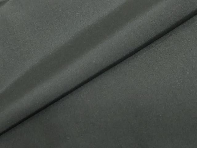 平和屋着物●男性 黒紋付 羽織セット 羽裏:花鳥絵皿文 正絹 逸品 DABF1714ud