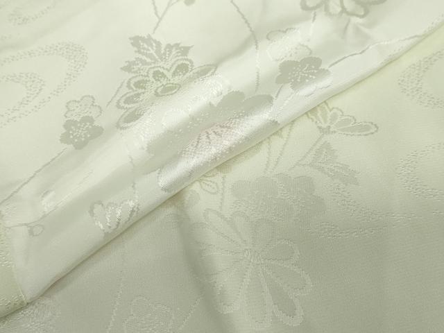平和屋着物●長襦袢 袷 草花地紋 暈し染め 正絹 逸品 DABF1715ud