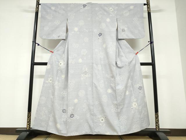 平和屋着物●上質な紬 絞り 辻が花 正絹 逸品 DABF1742ud